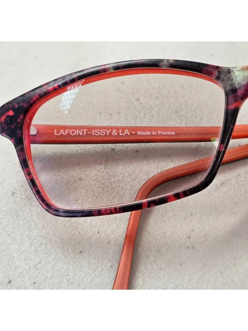 Lafont Paris Hitparade 1011 Eyeglass Frames 53-15-137 Red Tortoise Made France